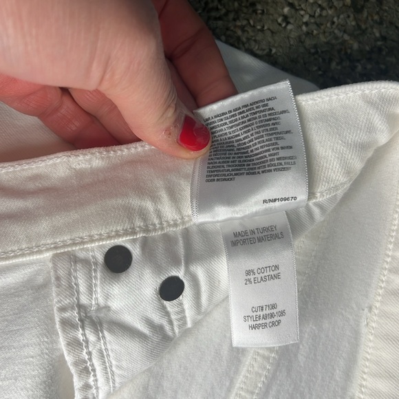 Agolde Harper crop wide leg white Jean- great for spring & summer!!! - Picture 4 of 7